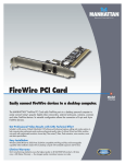 Manhattan Tarjeta PCI FireWire