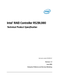 Intel RS2BL080 RAID controller
