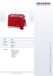 Severin AT2571 toaster