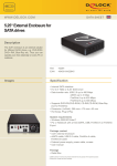 DeLOCK 5.25“ SATA Enclosure