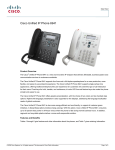 Cisco Unified IP Phone 6941, Standard Handset