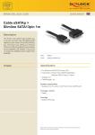 DeLOCK Cable eSATAp / Slimline SATA13pin, 1m