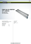 Digitus Cable tray for 19" cabinets