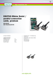 Digitus Serial / parallel connection cable, 2m