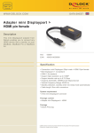 DeLOCK Adapter mini Displayport / HDMI