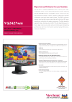 Viewsonic Graphic Series VG2427WM