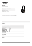 Panasonic RP-HTF295E-K headphone