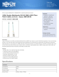 Tripp Lite 10Gb Duplex Multimode 50/125 OM3 LSZH Fiber Patch Cable, (LC/LC) - Aqua, 20M (65-ft)
