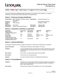 Lexmark X644, X646 High Yield Return Program Print Cartridge