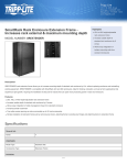 Tripp Lite SmartRack Rack Enclosure Extension Frame - Increases rack external & maximum mounting depth