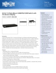 Tripp Lite 8-Port 1U Rack-Mount USB/PS2 KVM Switch with On-Screen Display