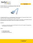 StarTech.com 6 ft RJ45 to DB9 Cisco Console Management Router Cable - M/F
