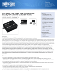Tripp Lite ECO Series 120V 350VA 180W Energy-Saving Standby UPS with USB port and 6 Outlets