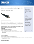 Tripp Lite Cat6 Gigabit Snagless Molded Patch Cable (RJ45 M/M) - Black, 20-ft.