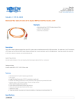 Tripp Lite Multimode Fiber Optics 6-m (20-ft.) Duplex MMF 62.5/125 Patch Cable, LC/ST