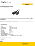 StarTech.com 6 ft Computer Power Cord - C19 to C20