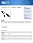 Tripp Lite USB 2.0 Hi-Speed A to Micro-B Cable (M/M), 6-ft.