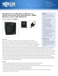 Tripp Lite SmartOnline 110-120V 3kVA 2.4kW On-Line Double-Conversion UPS, Extended Run, SNMP, Webcard, Tower, USB, DB9 Serial