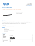 Tripp Lite 16-Port 1U Rackmount Fiber Optic Patch Panel, SC/SC