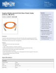 Tripp Lite Duplex Multimode 62.5/125 Fiber Patch Cable (LC/LC), 2M (6-ft.)