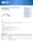 Tripp Lite Duplex Multimode 62.5/125 Fiber Patch Cable (LC/ST), 3M (10-ft.)