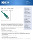 Tripp Lite Cat6 Gigabit 550Mhz Snagless Molded Patch Cable (RJ45 M/M) - Green, 3-ft.