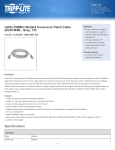 Tripp Lite Cat5e 350MHz Molded Cross-over Patch Cable (RJ45 M/M) - Gray, 7-ft.