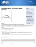 Tripp Lite Cat5e 350MHz Molded Patch Cable (RJ45 M/M) - Gray, 14-ft.