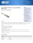 Tripp Lite Cat5e 350MHz Molded Patch Cable (RJ45 M/M) - White, 10-ft.