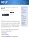 Tripp Lite 2400W 120V Power Conditioner with Automatic Voltage Regulation, 3U Rack-Mount, AC Surge Protection