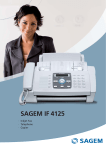 Sagem IF4125 fax machine