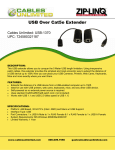 Cables Unlimited USB Over Cat5e Extender