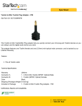 StarTech.com Toslink to Mini Toslink Plug Adapter - F/M