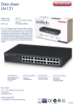 Sitecom 11" / 19" Network Switch 24-port