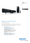 Philips HSB4383 SoundBar DVD home theater