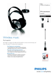 Philips Wireless Hi-Fi Headphone SBCHC8440