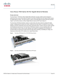 Cisco Nexus 7000 Series 48-Port 10/100/1000 Ethernet Module, Spare