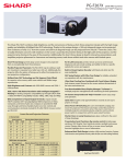 Sharp PG-F267X data projector