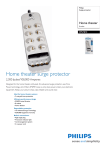 Philips SPN7810 Home theater 8 outlets Surge protector