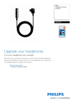 Philips SHH1710 Headphones to phone connector