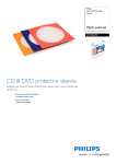 Philips STO3520W Multi-colored CD and DVD paper sleeves