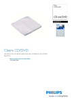 Philips SAC3501W CD and DVD Cleaning wipes