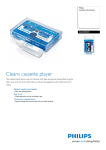 Philips SAC2505W Cassette head cleaner