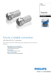 Philips F connectors SWV2107W