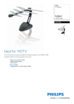 Philips SDV2780 Indoor UHF/HDTV digital TV antenna