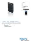 Philips SJA7186 Cell phone Slim Black Pouch