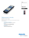 Philips Universal remote control SRU3004WM