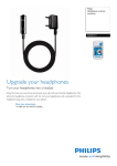 Philips SHH1311 Headphones to phone connector