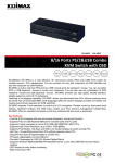 Edimax EK-16RC 16 port combo (PS/2+USB) 19i Rackmount KVM switch