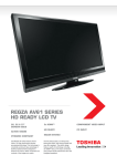 Toshiba 37AV615D LCD TV